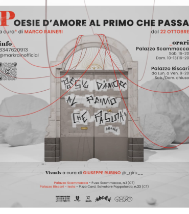 Marco Raineri personale “Poesie d’amore al primo che passa”