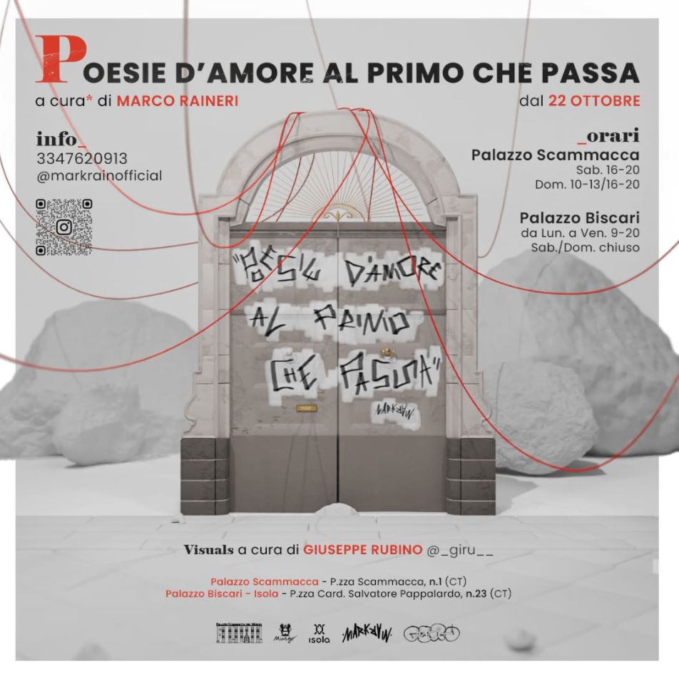 Marco Raineri personale “Poesie d’amore al primo che passa”