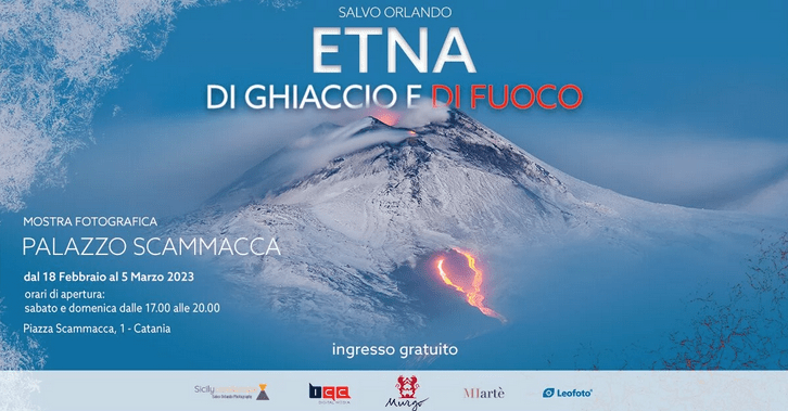 “Etna di ghiaccio e di fuoco” mostra fotografica di Salvo Orlando